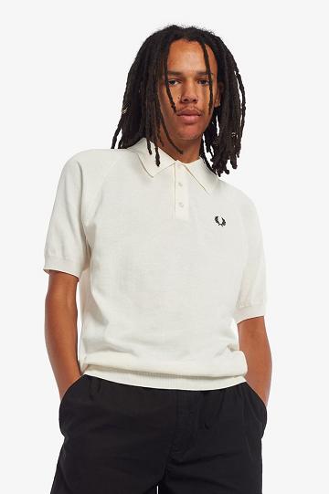 White Fred Perry K7303 Men's Knitwear | PH 1314WNBY